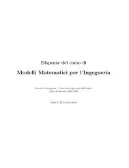 Modelli Matematici per l'Ingegneria