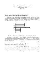 Instabilité d’une nappe de vorticité