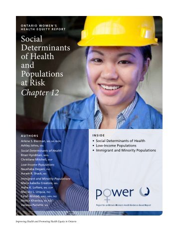 Social Determinants of Health and Populations at Risk Chapter 12