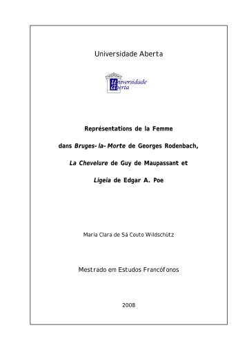 Thèse dissertation MEF MCW 20 21 mars 2009 - Universidade Aberta