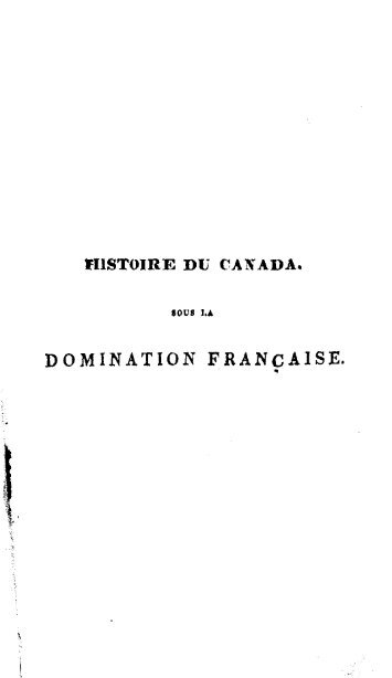 DOMINATION FRANÇAISE.
