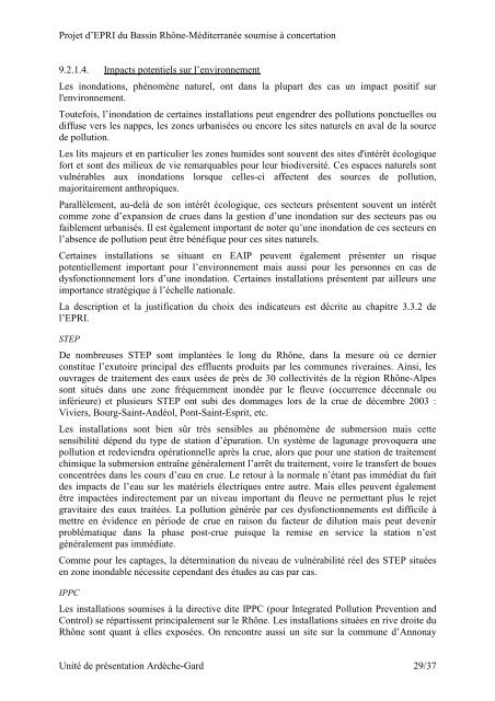 9. Unité de Présentation Ardèche-Gard - SIE du bassin Rhône ...
