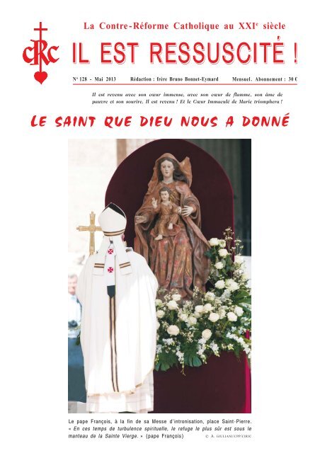 IL EST RESSUSCITÉ ! - La Contre-Réforme catholique au XXIe siècle