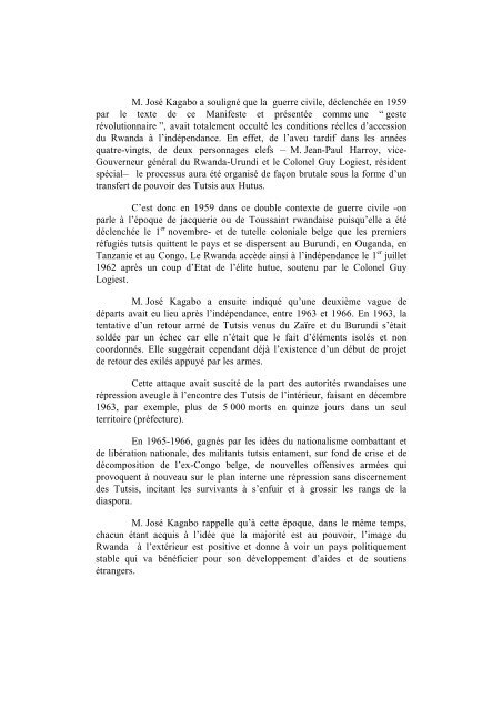 Comptes rendus d'audition du 24 mars 1998 au 5 mai 1998