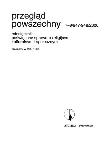 7-8/947-948/2000 - Przegląd Powszechny