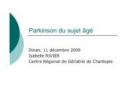 Parkinson du sujet âgé - SGOC