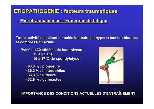 Spondylolisthésis - JL Jouve - SOFOP