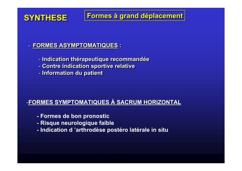 Spondylolisthésis - JL Jouve - SOFOP