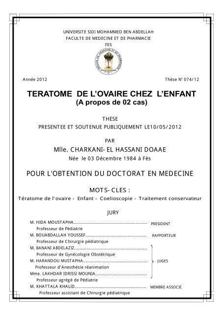 graphique 1 faculte de medecine et de pharmacie de fes