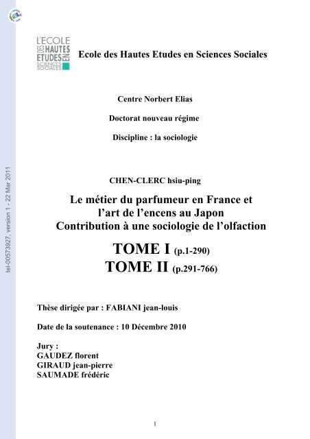 Le métier du parfumeur en France et l'art de l'encens au Japon ...