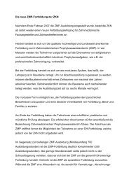 Die neue ZMP-Fortbildung der ZKN