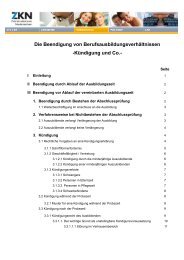 Die Beendigung von Berufsausbildungsverhältnissen