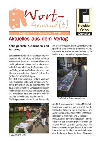 Wort-Gewand(t) 17.pmd - Projekte-Verlag Cornelius