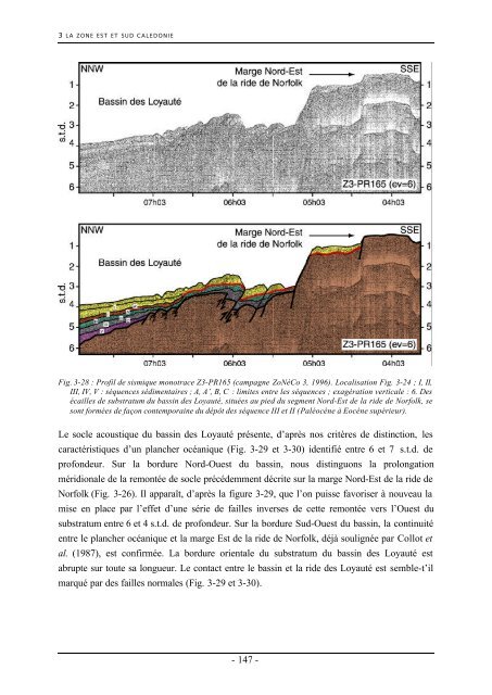 Evolution géologique du domaine Péri-Calédonien. Rapport de Thèse
