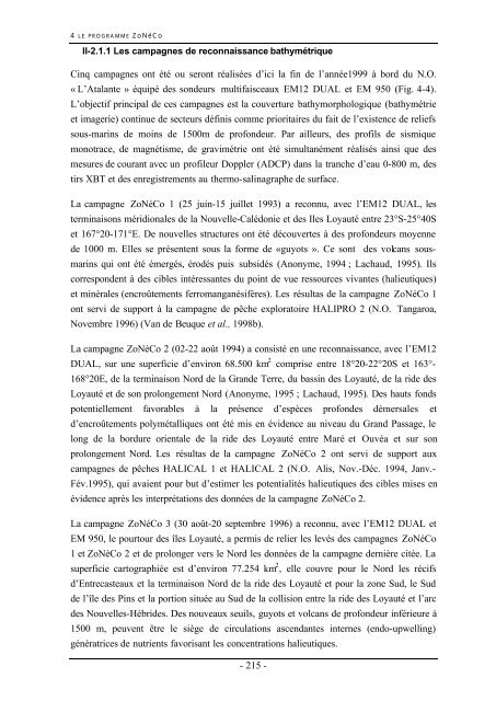 Evolution géologique du domaine Péri-Calédonien. Rapport de Thèse