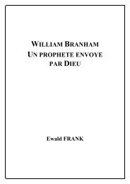 William Branham – Un prophète envoyé par Dieu