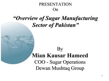 Presentation by Dewan Mushtaq Group. - CDM Pakistan