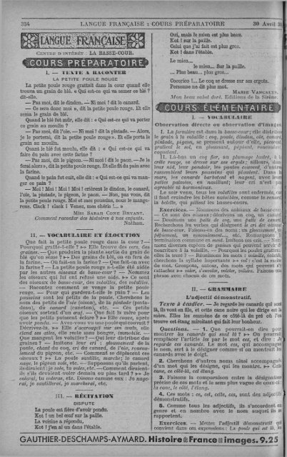 MANUEL GÉNÉRAL DE L'INSTRUCTION PRIMAIRE - INRP