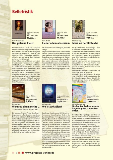 Kinder- und Jugendliteratur - Projekte-Verlag Cornelius