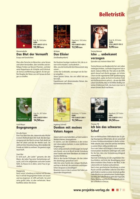 Kinder- und Jugendliteratur - Projekte-Verlag Cornelius