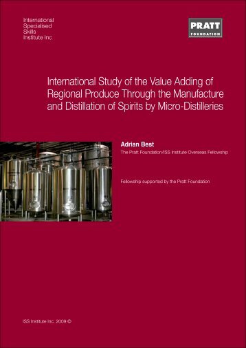 International Study of the Value Adding of Regional Produce ...