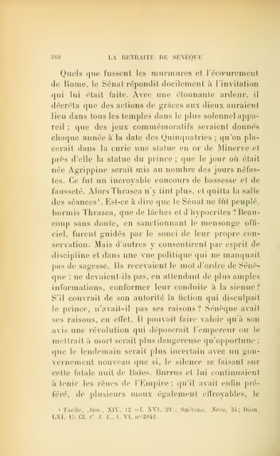 Vie de Sénèque - College of Stoic Philosophers