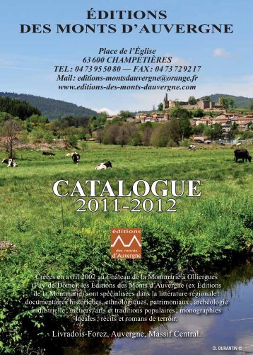 CATALOGUE - editions des monts d'auvergne