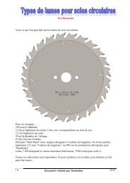 choisir sa lame de scie circulaire - Les Copeaux