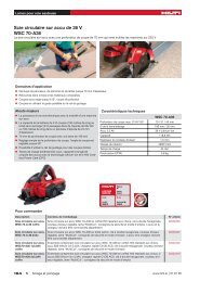 Scie circulaire sur accu de 36 V WSC 70-A36 - Hilti