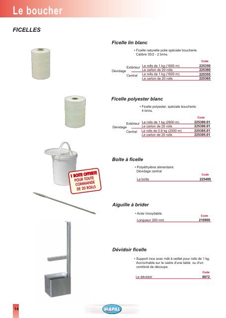 Catalogue Outillage et petit matériel - Mapal