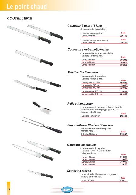 Catalogue Outillage et petit matériel - Mapal