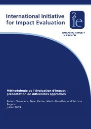 Méthodologie de l'évaluation d'impact - International Initiative for ...