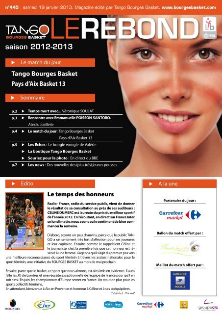 format PDF pour Ipad, Iphone - Bourges Basket