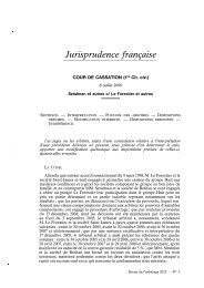 Jurisprudence française - Davis Polk & Wardwell