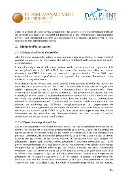 Cahier recherche 3 PDF light - Fondation Dauphine - Université ...