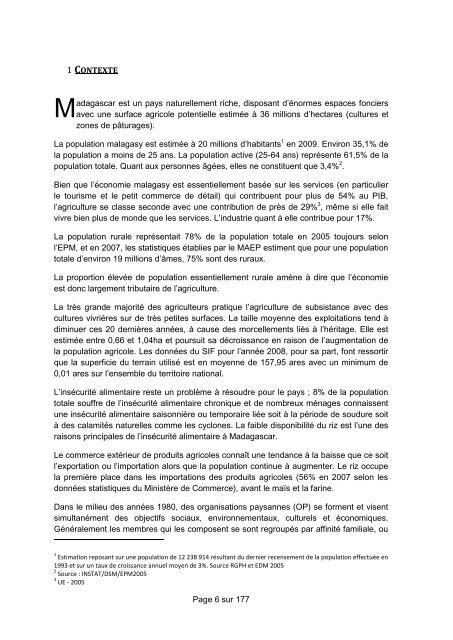 ESFIM Madagascar – Etude sur le renforcement de capacite des ...