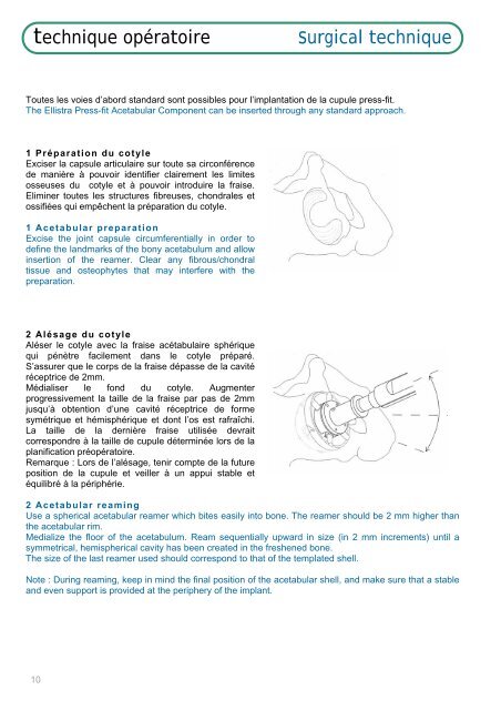 Brochure Ellistra français / english - Implants International