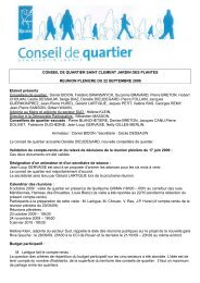 CONSEIL DE QUARTIER SAINT CLEMENT JARDIN DES ... - Rouen