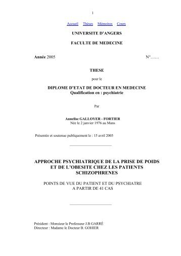 TEXTE INTÉGRAL pdf - Faculté de Médecine