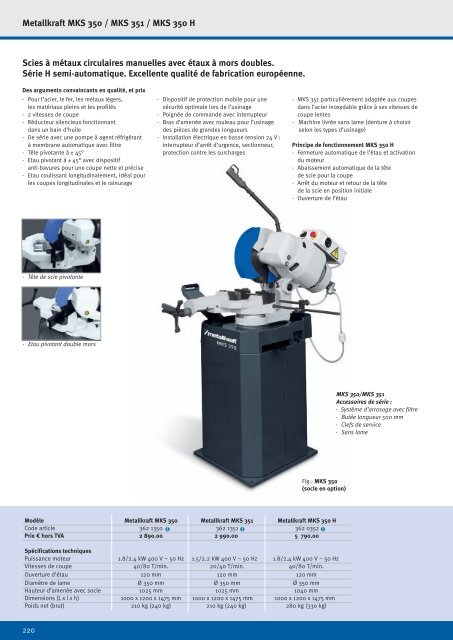 Scies circulairesScies circulaires - Optimachines