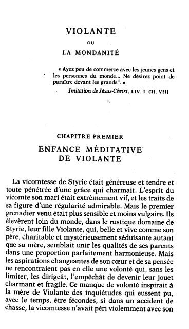 Violante ou la Mondanité - Société des Amis de Marcel Proust