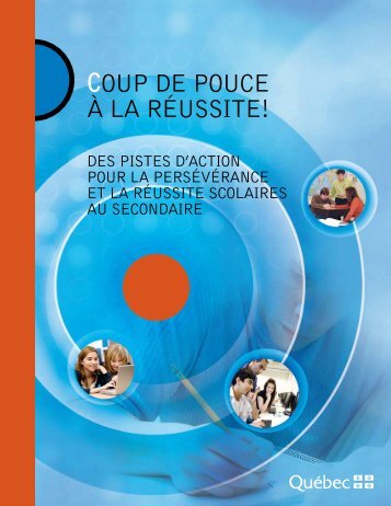 COUP DE POUCE À LA RéUSSITE! - Ministère de l'Éducation, du ...