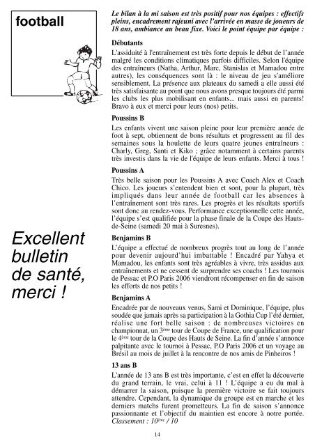MAI 2006 N° 359 - Jeunesse Sportive et Culturelle Pitray-Olier