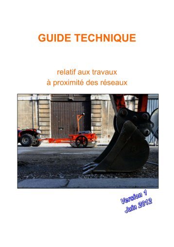 Guide technique - Téléservice Réseaux et canalisations - Ineris