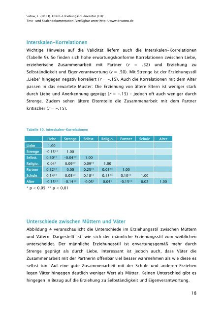 ausführliche Test- und Skalendokumentation - ZPID