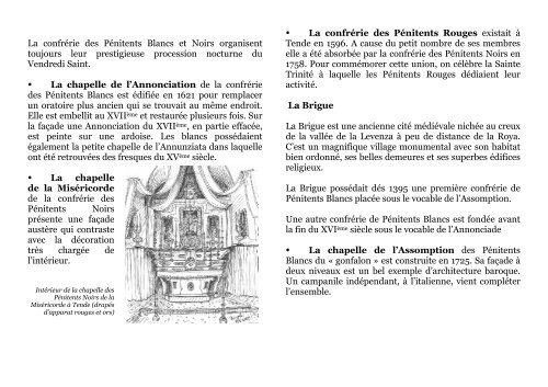 Brochure sur les Pénitents - Office de Tourisme de Tende