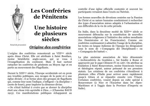 Brochure sur les Pénitents - Office de Tourisme de Tende