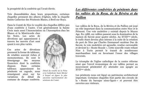 Brochure sur les Pénitents - Office de Tourisme de Tende