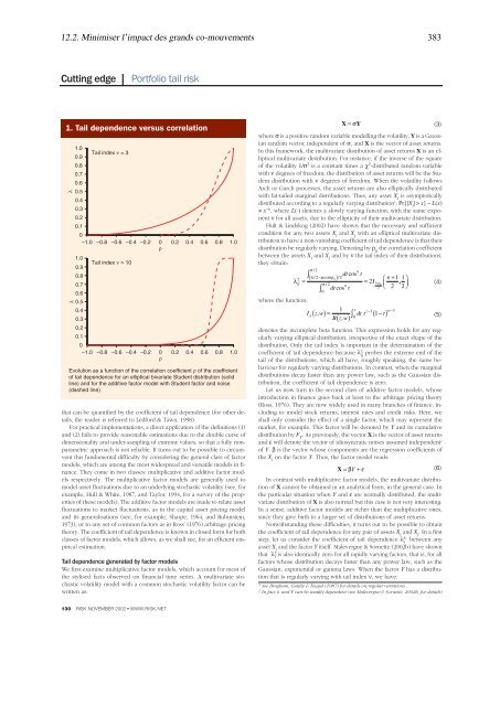 statistique, théorie et gestion de portefeuille - Docs at ISFA