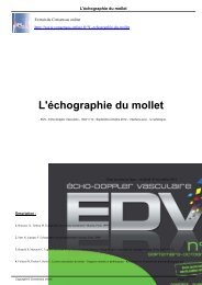 L'échographie du mollet - Consensus Online